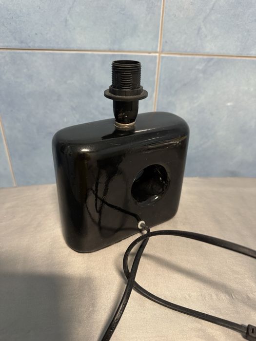 Candeeiro sem abajur preto