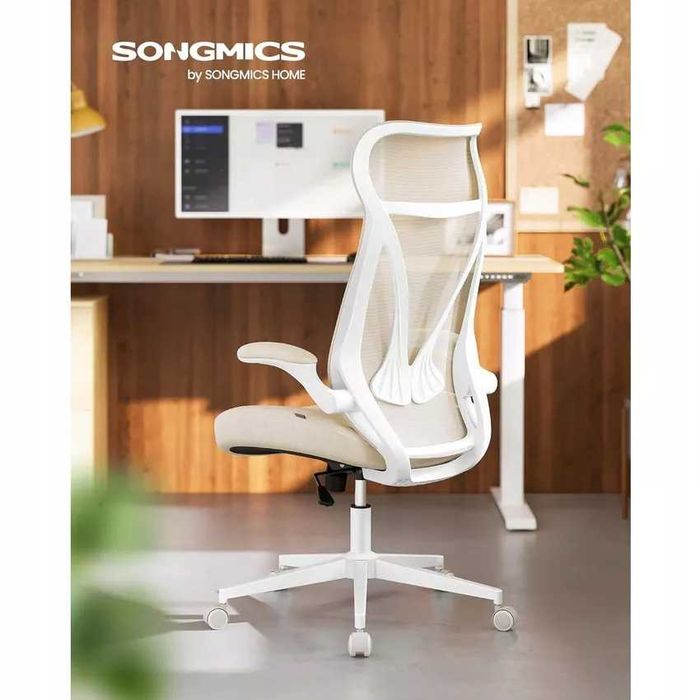 Krzesło Biurowe Songmics Ergonomiczne Obrotowe