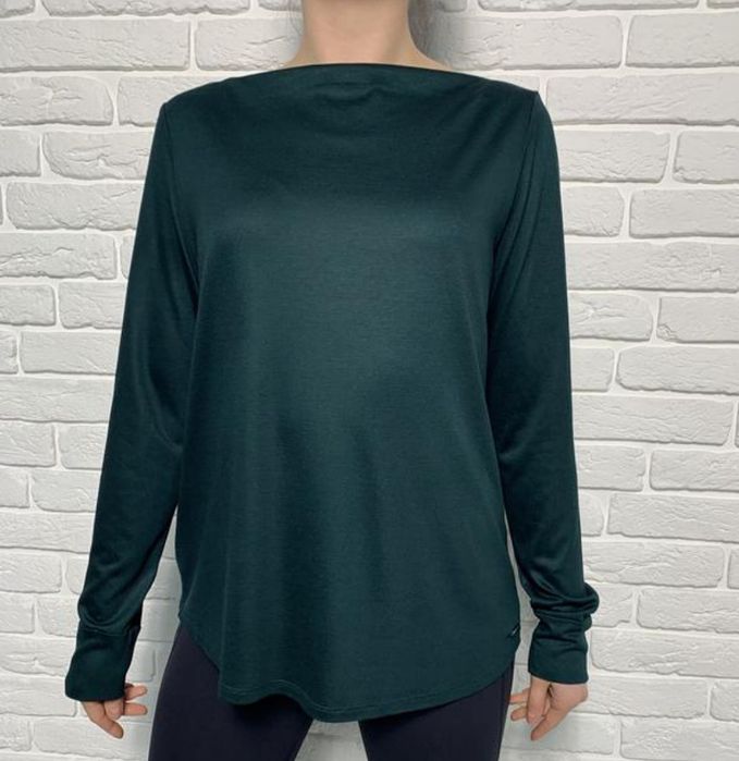 Смарагдовий лонгслів Esprit р.40(L)