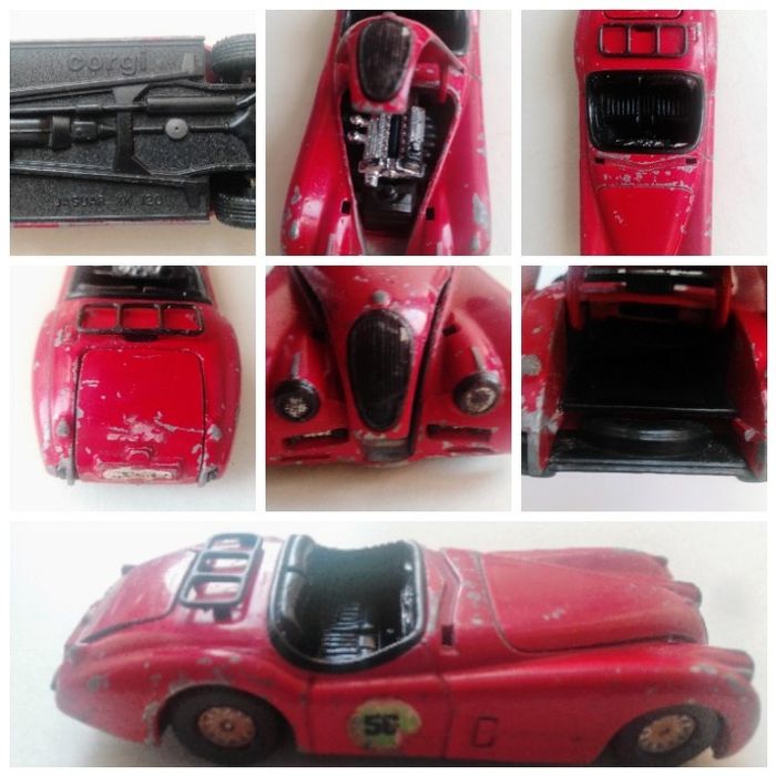 Corgi Jaguar XK 120 para recuperar ou peças.