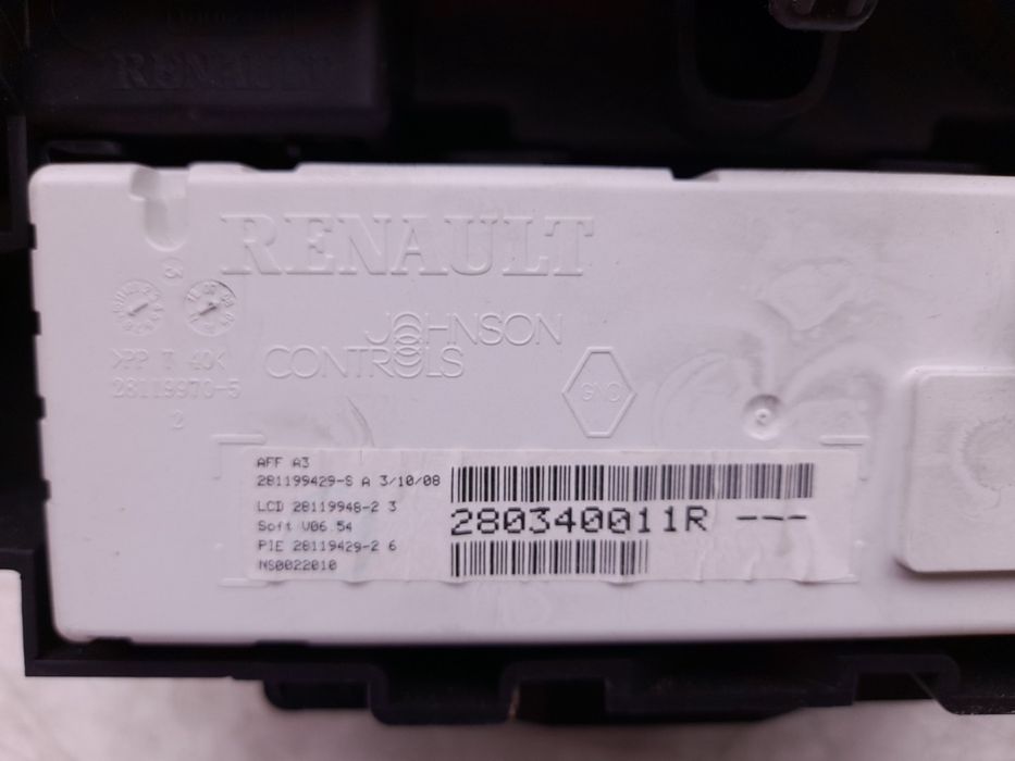 Display / ecrã de informações RENAULT Megane III (BZ0_)