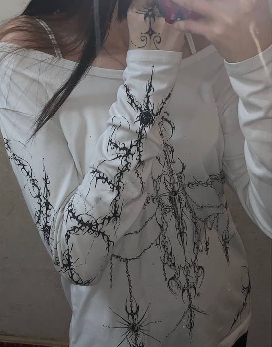 Кастомный лонгслив опиум у2к custom