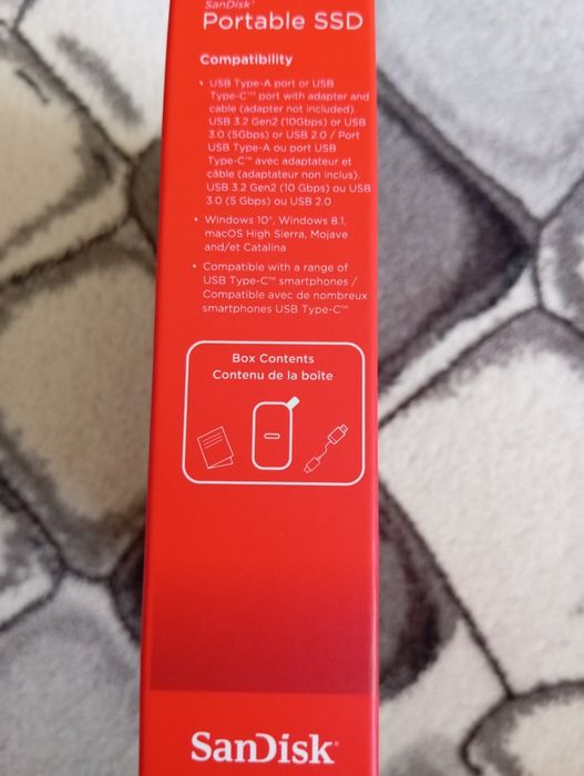 Продам Зовнішній накопичувач SSD 1TB SanDisk Extreme Portable E30