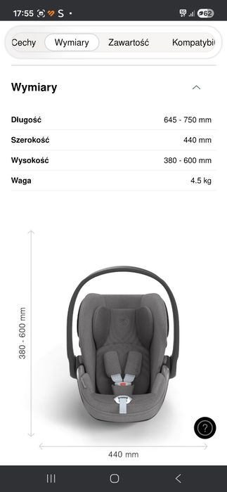 Nosidełko cybex cloud t i-size