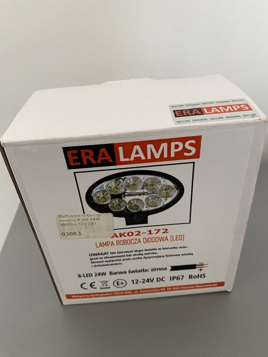 Reflektor roboczy owalny 8 led