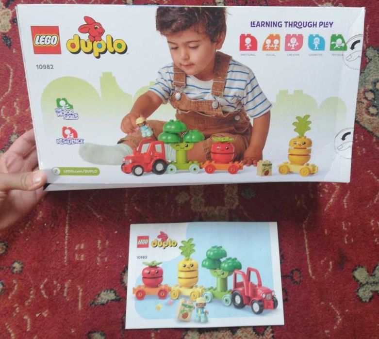 Zestaw Lego Duplo Fruit vegetable tractor Traktor owoce warzywa klocki