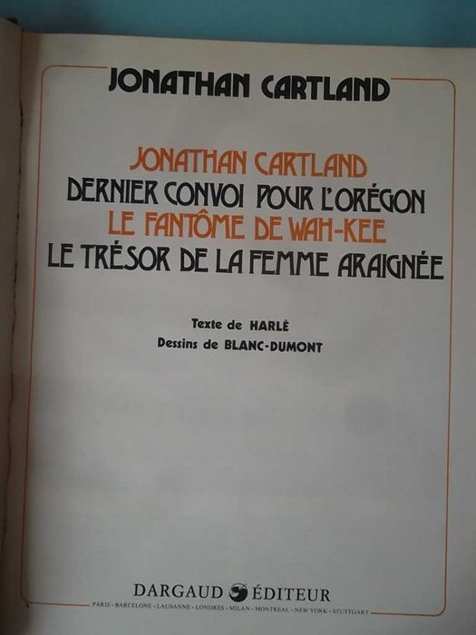 JONATHAN CARTLAND - Intégrale ROMBALDI Nº 1 - Harlé & Blanc-Dumont