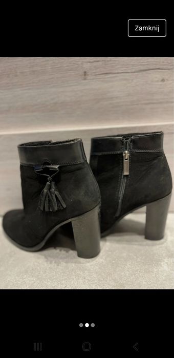 Botki skórzane Lasocki 37