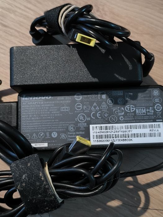 Oryginalne zasilacze Lenovo 45,65,90 W SLIM TIP