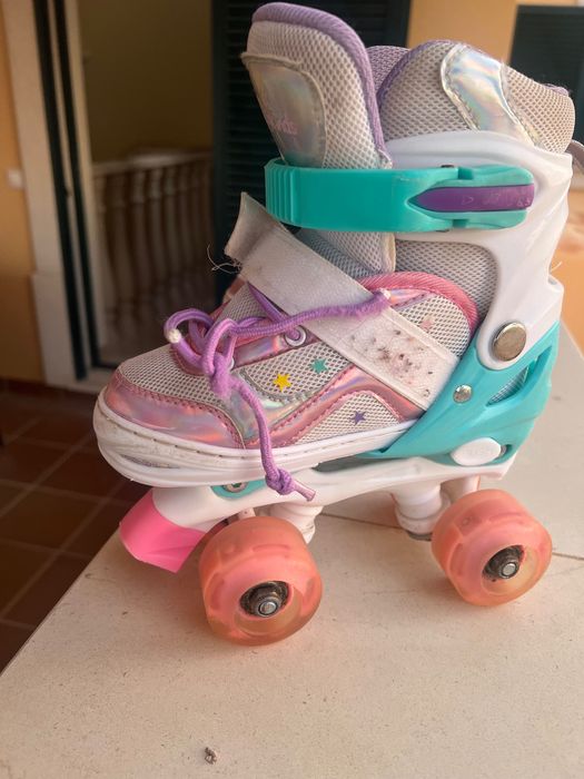 Patins Crianças – Tamanho Ajustável 27-31 – Rodas LED Iluminadas