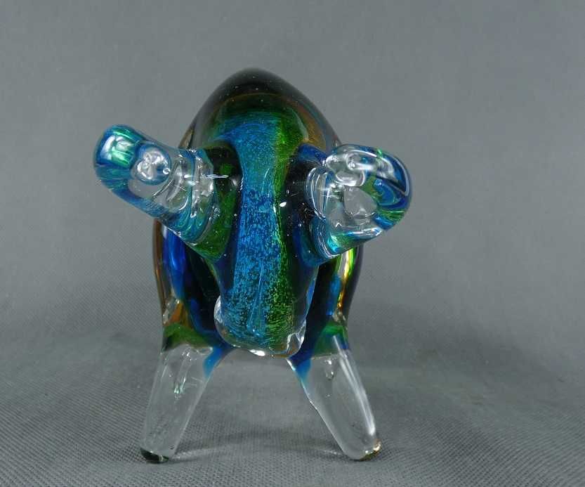 Figura szkło MURANO kolorowy BYK byczek figurka 25,5 cm