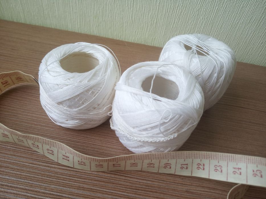 Остатки белой пряжи