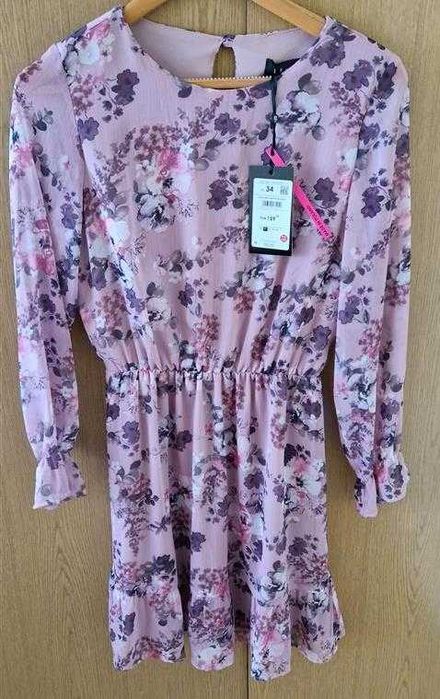 MOHITO, sukienka damska, łączka, boho, rozm 34, NOWA z metkami