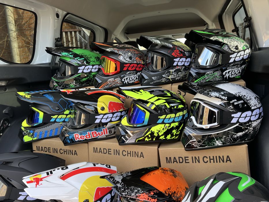 Кроссовый мото шлем эндуро новый