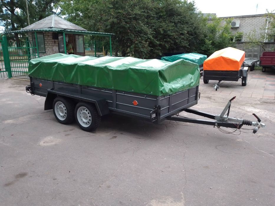 Прицеп причеп причіп двохвісний 3600*1600 гальмівний до 3.5 т Завод