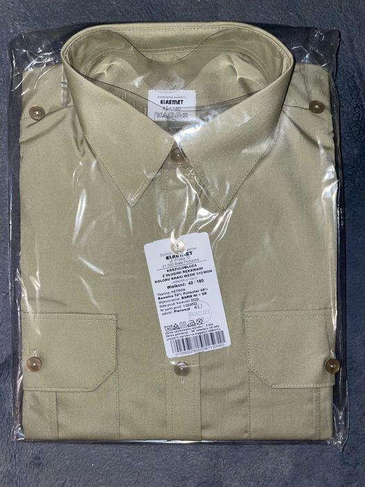 Koszulobluza z długimi rękawami kolor khaki 310/MON