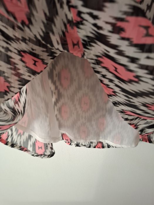 Top blusa camisa camisa com padrão rosa tamanho S - Pimkie