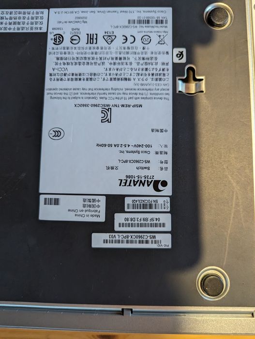 Switch Cisco 2960-cx 8x PoE