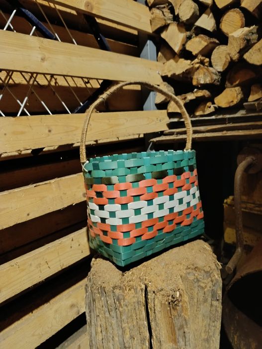 Міцний кошик для покупок/пікніка. Водостійкий. Ручна робота