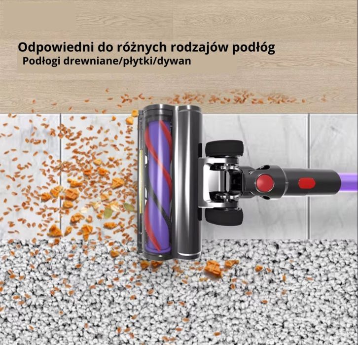 Odkurzacz pionowy bezprzewodowy ze składaną rurką  V13  ADM