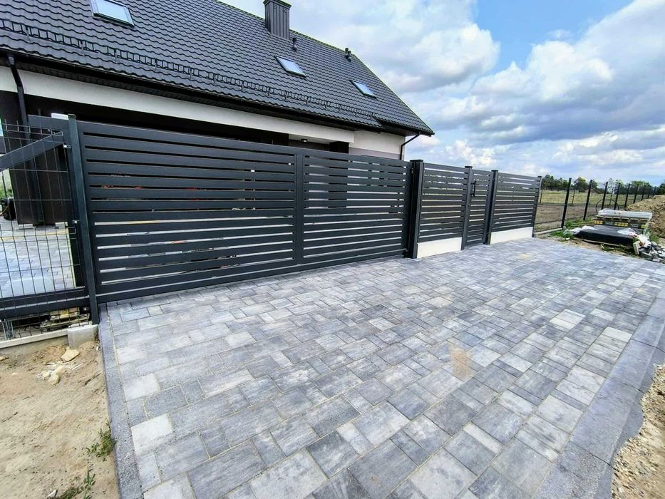 Ogrodzenia frontowe murowane panel palisada - kompleksowo PRODUCENT