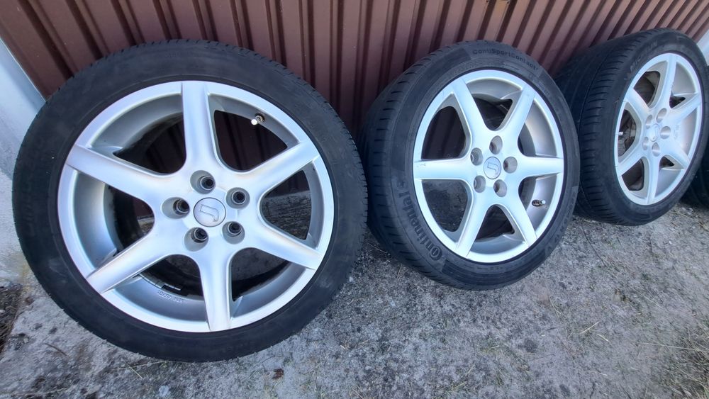 Alufelgi 17 5x108 Mondeo ET40 7J Opony Lato 225 45