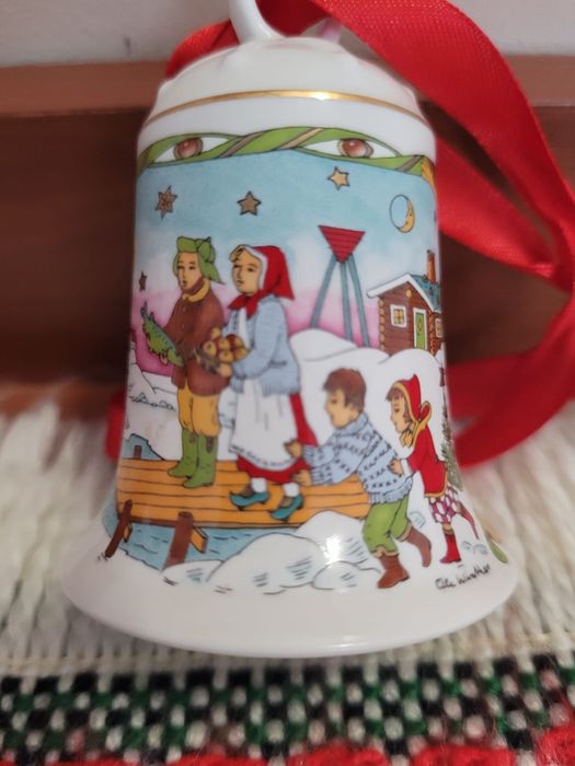 Dzwonek bożonarodzeniowy Hutschenreuther Vintage