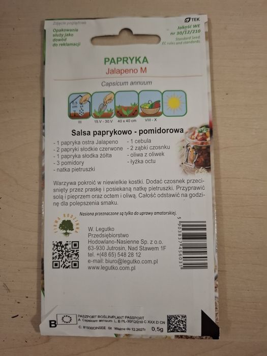 Papryka ostra Jalapeno M - czerwona 0.50