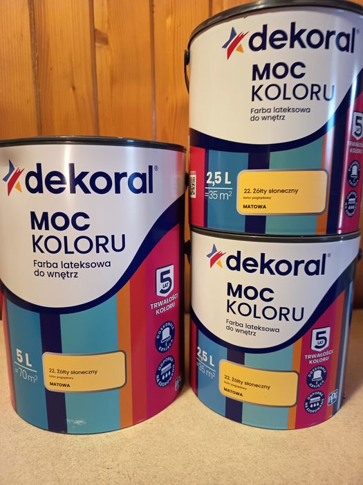 Dekoral farba lateksowa moc koloru