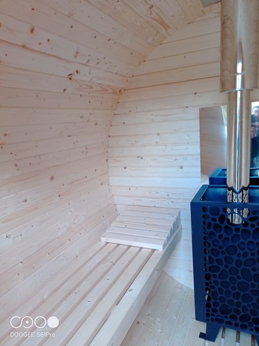 Okazja. Sauna ogrodowa beczka domowe spa piec opalany drewnem.