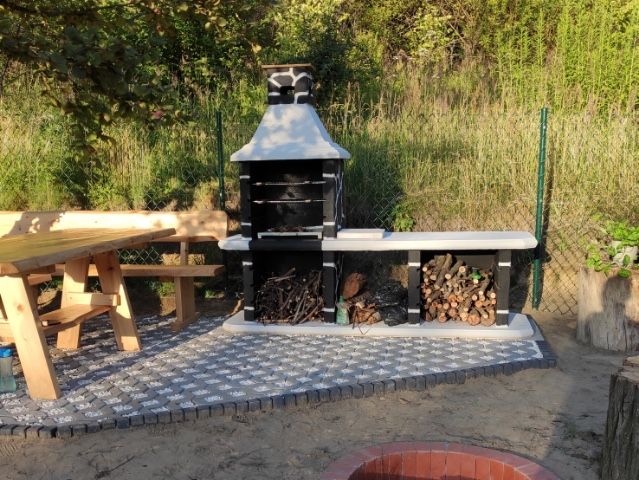 grill betonowy z blatem roboczym -piaskowiec + klej gratis