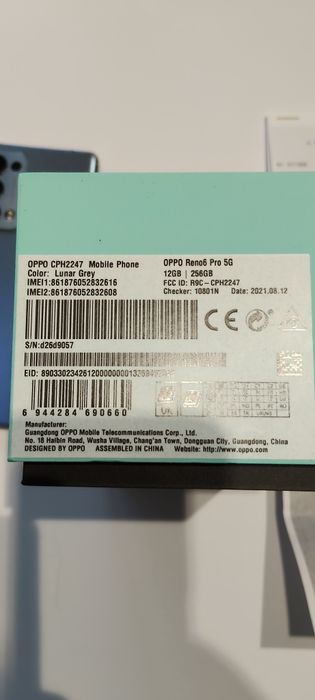 Oppo Reno 6 pro 5G . 12 Ram /256 G orginalna folia brak rys