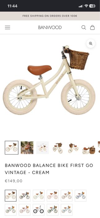 Bicicleta Equilibrio NOVA Banwood 3-6Anos