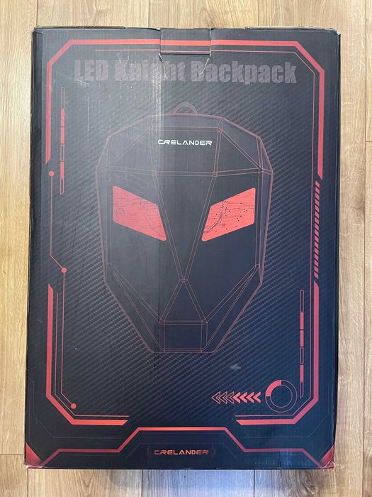 Plecak na kask Iron Man Oczy LED Ekran Pixel Art plecak Motocyklowy