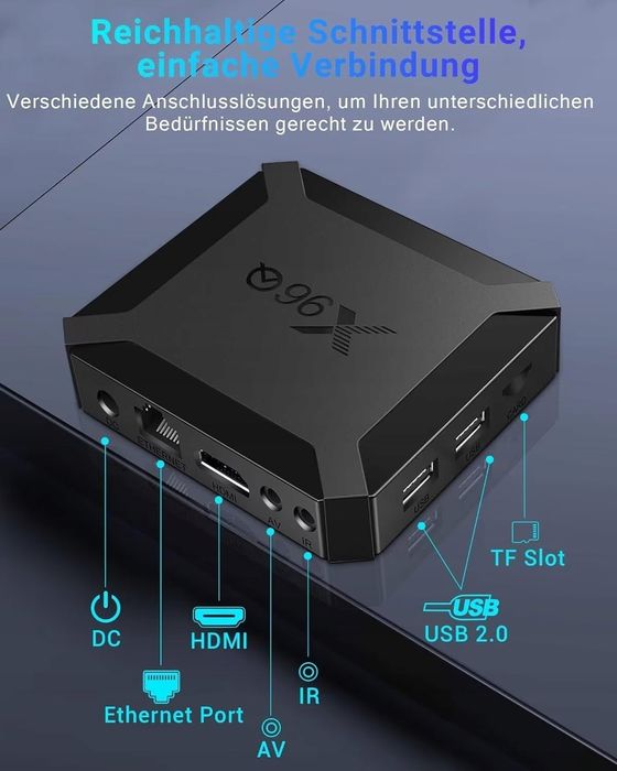 X96Q Smart TV Box Android 10.0 4K Allwinner H313 4K dekoder H.265 HEVC