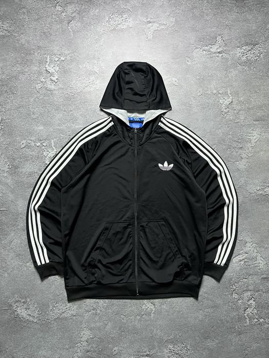 Логотип на спине Винтажная зипка Track jacket adidas fire bird balenciaga style на лампасах большой логотип L Xl