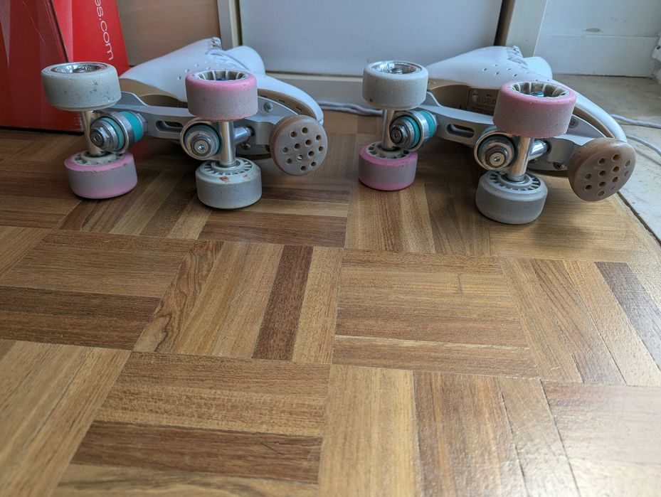 Patins Artísticos Edea Rondò (230 / EU 34.5) — Base Roll-Line Variant + Rodas Giotto
