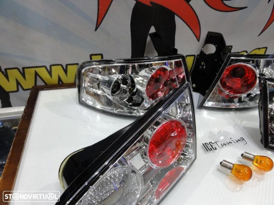 Faróis / farolins traseiros tipo lexus Seat Ibiza 6L fundo Cristal