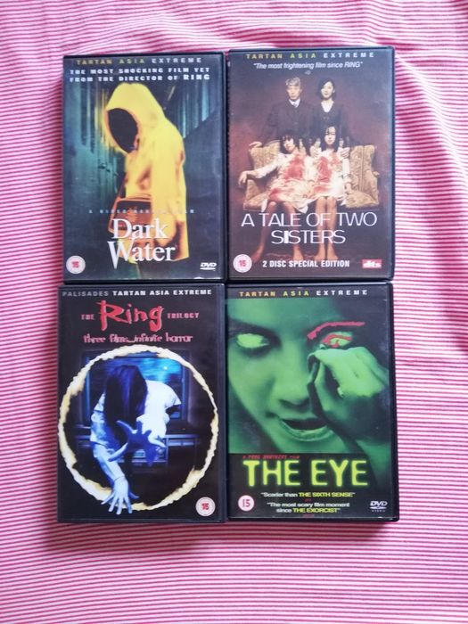 4 grandes filmes de terror asiático em dvd (portes grátis)
