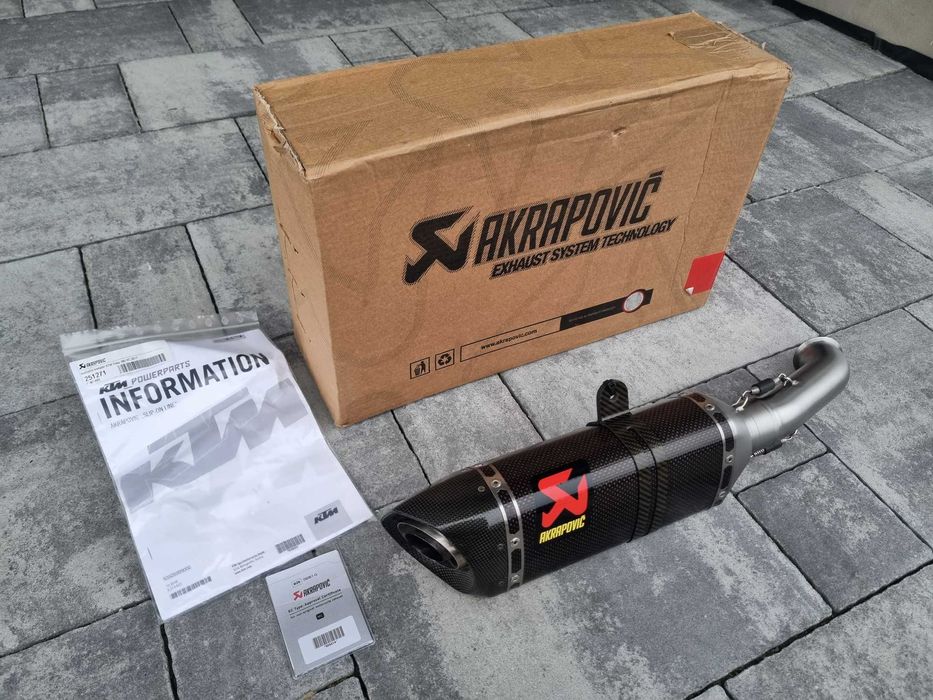 KTM Duke oraz RC 125 - 200 - 250 - 390 Tłumik Wydech Akrapovic