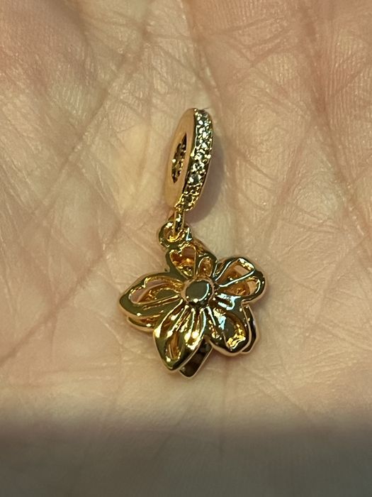 Charms kwiatek 925srebro do brandoletki modułowej typu Pandora nowy