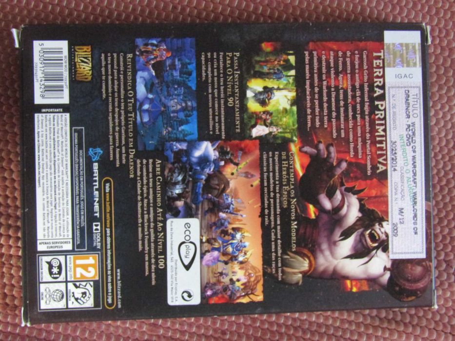 Jogo PC Warlords of Draenor World of Warcraft