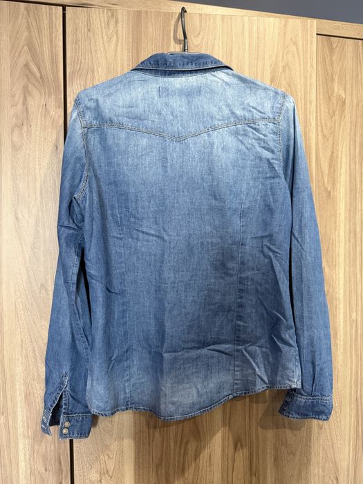 Koszula z długim rękawem, cienki jeans, rozmiar M 38, Terranova