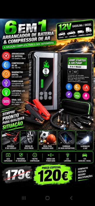Buster Multifunções 120€. Oportunidade