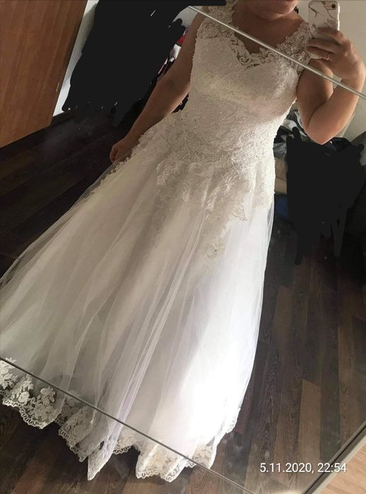 Suknia ślubna +bolerko r.38-44