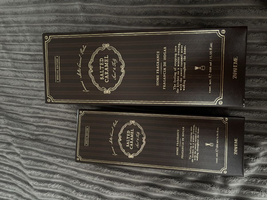Zara home Salted Caramel Zestaw 2 szt patyczki zapachowe 460 ml +200 ml