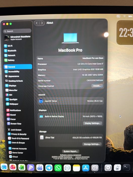 Laptop Macbook Pro