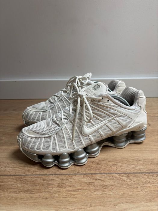 Nike shox tl biało srebrne