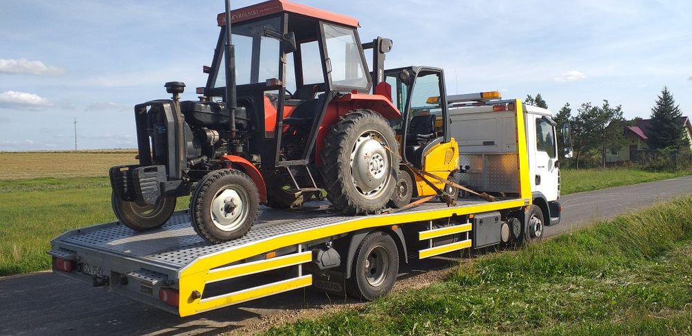 POMOC DROGOWA Laweta autolaweta ciągnik wózek widłowy zagęszczarka