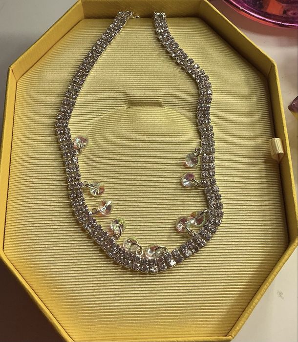 Piękny, nowy naszyjnik choker wykonany z kamieni Swarovski okazja
